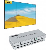 4K 30HZ 3x3 1x9 Tv Görüntü Genişletici Video Duvar Denetleyicisi 1 HDMI Girişli 9 HDMI Çıkışı Video İşlemci Desteği