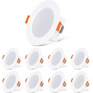 8 Adet 230 V Gömme Led Sıva Altı 7 W Ampul 7 Watt 660 Lümen Spot Lamba IP44 Sıcak Beyaz Oda Lambası