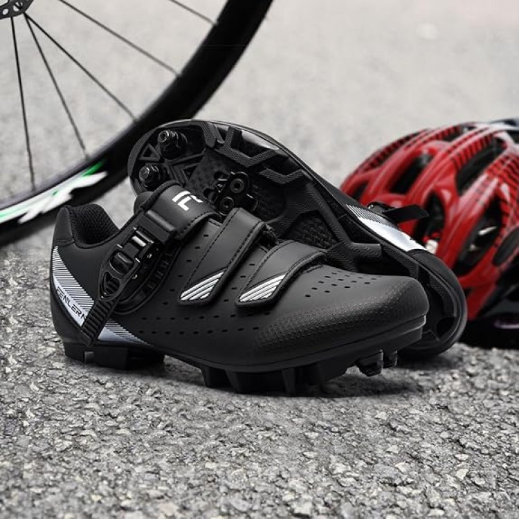 Bisiklet Ayakkabısı 41 Numara Dağ Bisikleti Ayakkabı Pedal Tokalı 2 Delikli Krampon Sistemi Fenlern