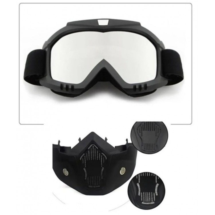 Cross Motosiklet Bisiklet Gözlüğü Açık Kask Maskesi Süngerli Bant Lastikli Jet Maske Aynalı Cam Cross Motosiklet Bisiklet Gözlüğü Açık Kask Maskesi Süngerli Bant Lastikli Jet Maske Aynalı Cam