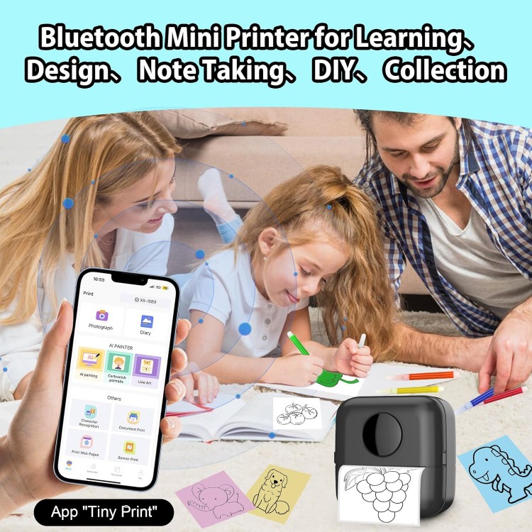 Mini Fotoğraf Resim Yazıcı Kablosuz Etiket Yazıcı Baskı Makinesi Ios Android Uyumlu Termal Printer Mini Fotoğraf Resim Yazıcı Kablosuz Etiket Yazıcı Baskı Makinesi Ios Android Uyumlu Termal Printer