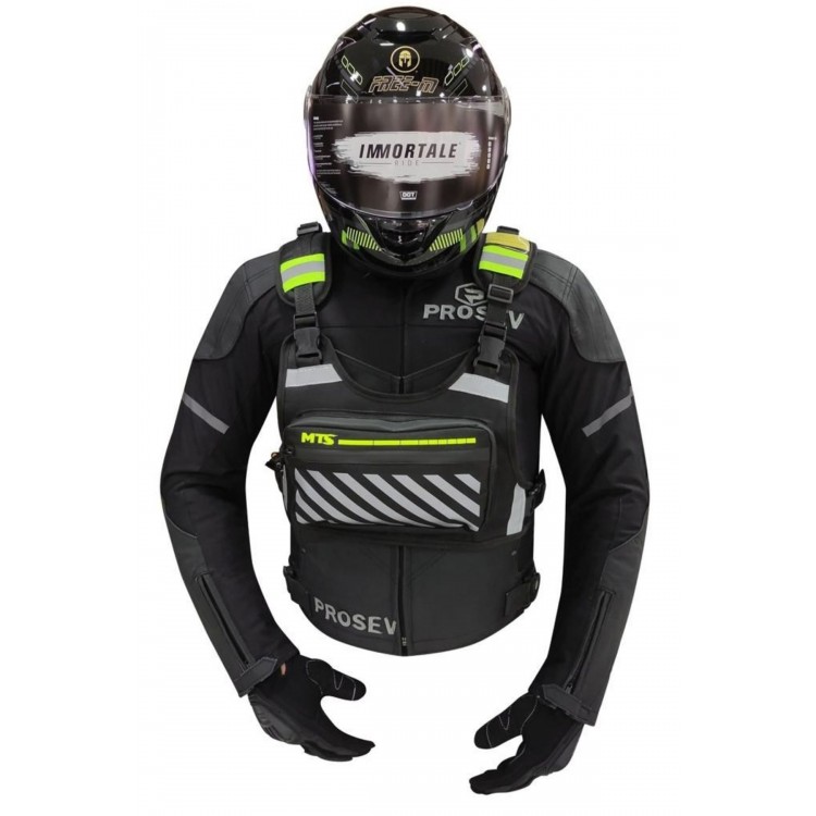 Motosiklet Göğüs Çantası Reflektörlü Yelek Rüzgar Koruma Bol Cepli Pratik Bisiklet Motor Kurye Çanta Motosiklet Göğüs Çantası Reflektörlü Yelek Rüzgar Koruma Bol Cepli Pratik Bisiklet Motor Kurye Çanta