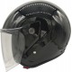 Motosiklet Kaskı Parlak Siyah Motor Kask Yarım Açık Kask Geniş Açı Abs Kabuk Malzeme Motor Kask L-XL