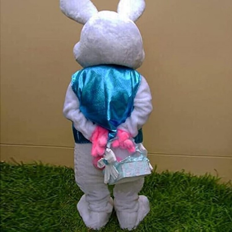 Paskalya Tavşanı Kostümü Yetişkinler İçin, Cadılar Bayramı Kostümü Tavşan Maskot Kostüm Paskalya Tavşanı Kostümü Yetişkinler İçin, Cadılar Bayramı Kostümü Tavşan Maskot Kostüm