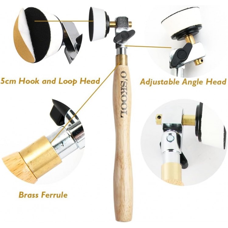 Torna Makineleri İçin Ahşap Zımpara Ünitesi Kase Zımpara Mil Başlık 50mm