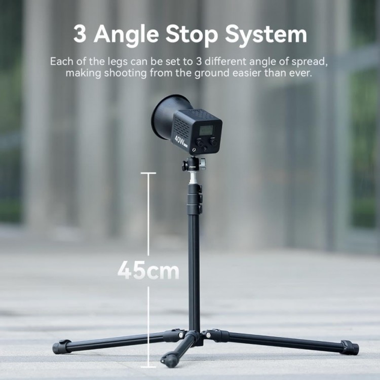 Katlanabilir Işık Ayağı Tripod TT43 Işık Standı Alüminyum, 180 ° Ters Çevrilebilir Ayaklar 75/190cm Katlanabilir Işık Ayağı Tripod TT43 Işık Standı Alüminyum, 180 ° Ters Çevrilebilir Ayaklar 75/190cm