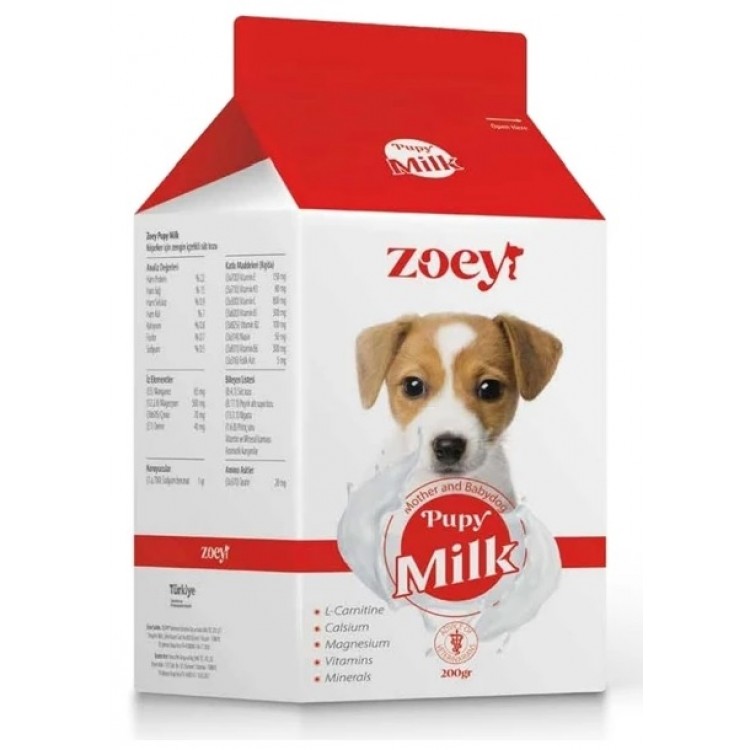 Zoey Yavru Köpek Süt Tozu Pupy Milk Annesinden Ayrılan Köpekler İçin Anne Sütü Toz Mama Vitamin Zoey Yavru Köpek Süt Tozu Pupy Milk Annesinden Ayrılan Köpekler İçin Anne Sütü Toz Mama Vitamin